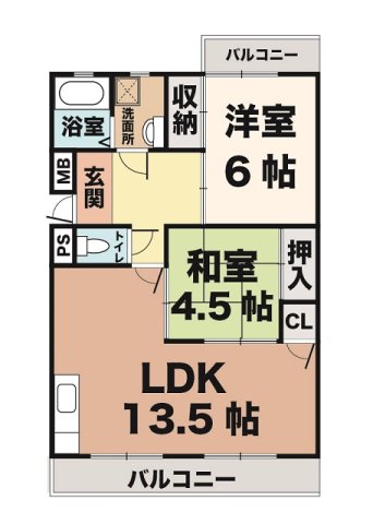 大沢マンションの間取り