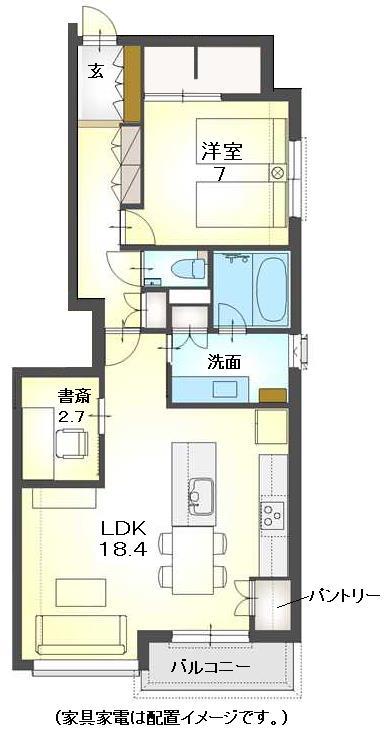 仮）マイアット松生町の間取り