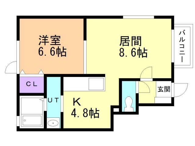 勇払郡厚真町表町のアパートの間取り