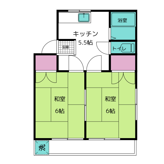 フラワーハイツの間取り