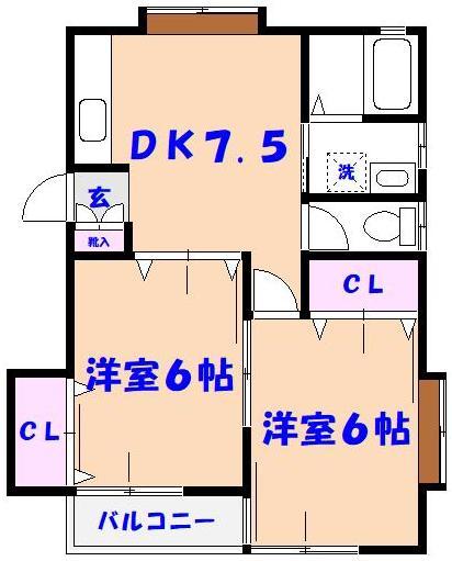 カーサＴＩＫＩ鬼越の間取り