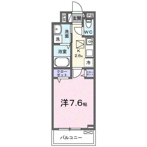 小田原市中町のアパートの間取り