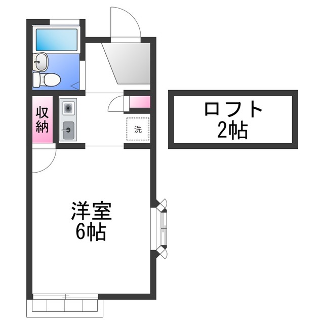 レオパレス千亀利の間取り