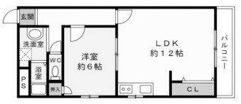 明石市野々上のマンションの間取り