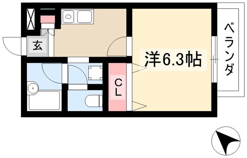 アーバンハイツ阪野の間取り