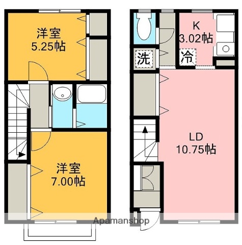 【カンピジャーナＢ棟の間取り】