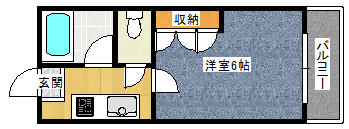 ロワールイン天文館の間取り