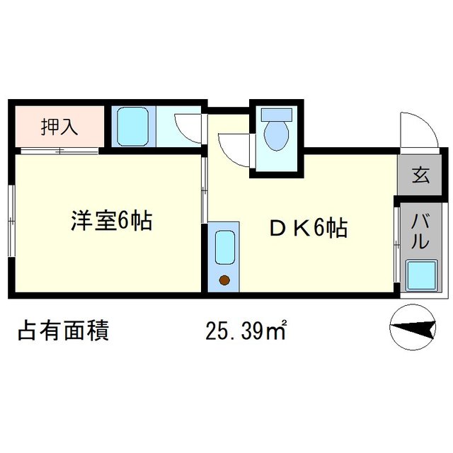 シェモア北白川の間取り