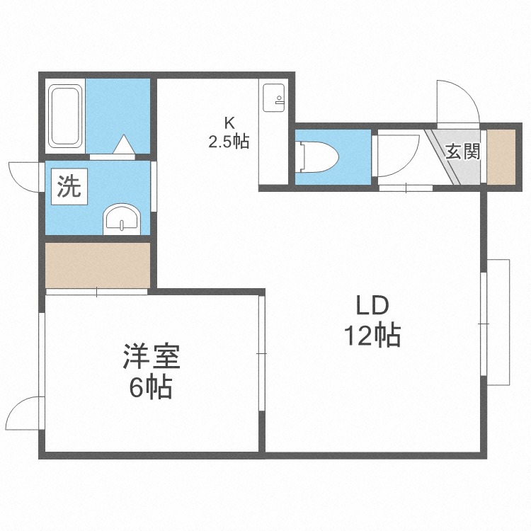 ファーストタウン江別の間取り