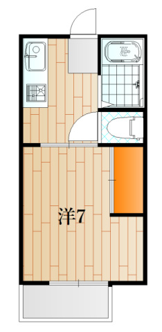 下関市後田町のアパートの間取り