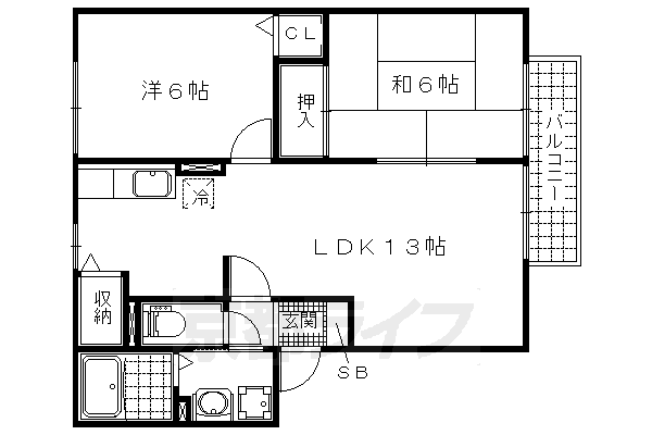 清峯荘の間取り