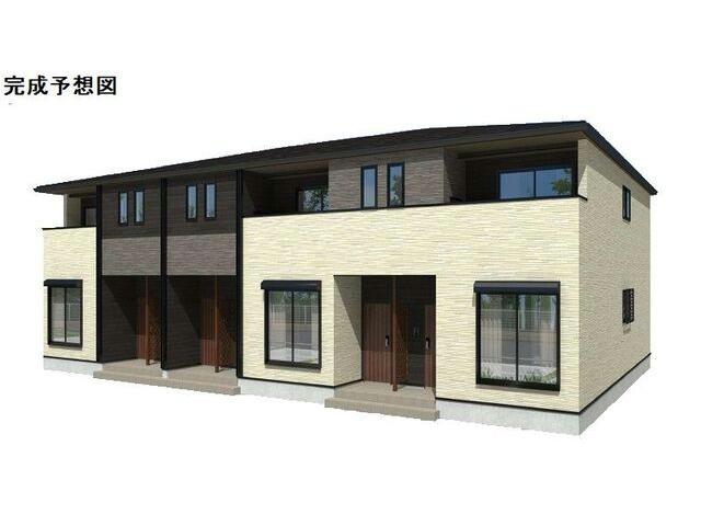 建物外観　完成模型図