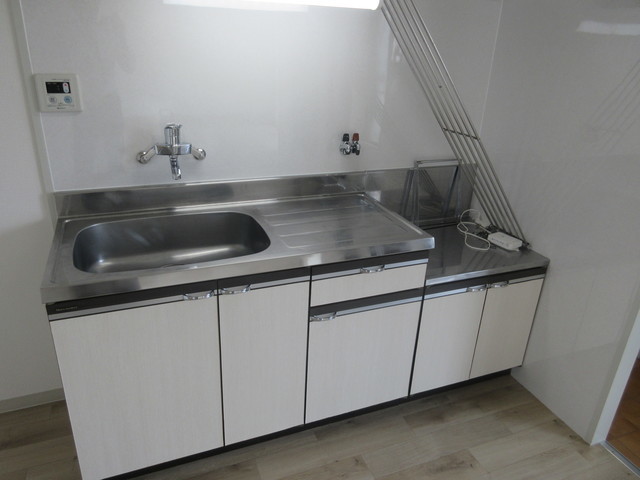 キッチン　２口ガスコンロ設置可のキッチンです。