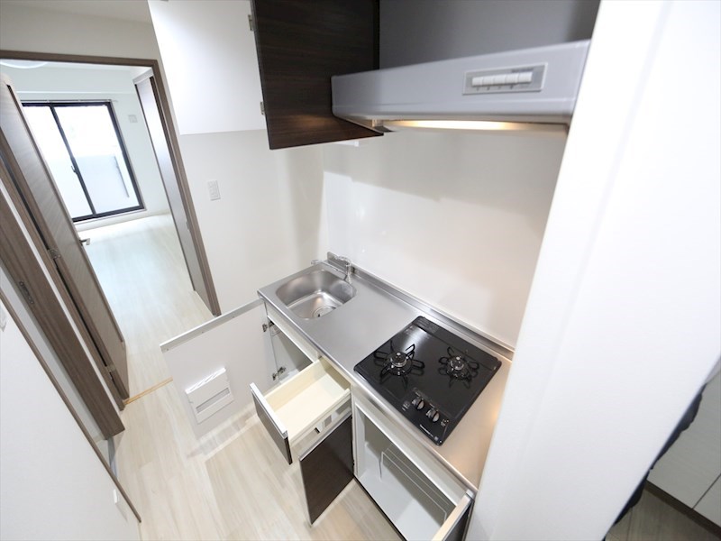 キッチン　システムキッチン（ガス2口コンロ付）