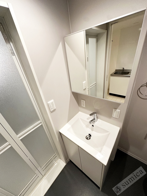 洗面設備　シャンプードレッサー付き・朝シャンもこちらで♪♪