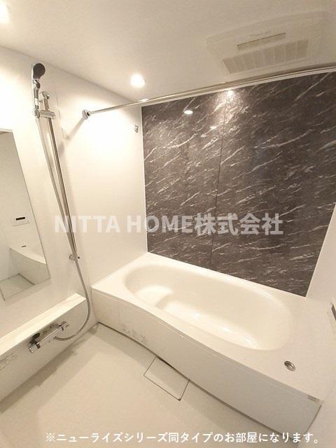 バス・シャワールーム　【完成イメージ】浴室１坪以上で追い焚き、浴室乾燥機能が付いて