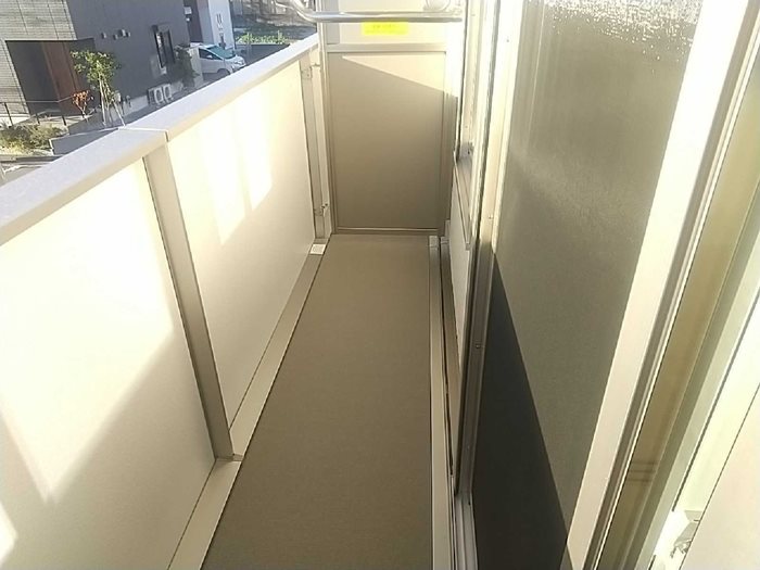 バルコニー　南東向きです。