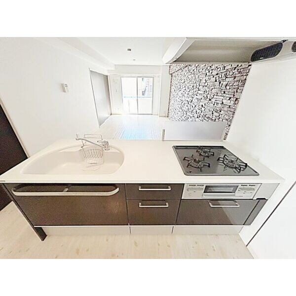 キッチン　システムキットン（ガス３口コンロ）