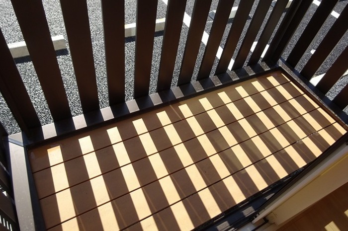 バルコニー　落ち着いた時間を過ごせるバルコニーです