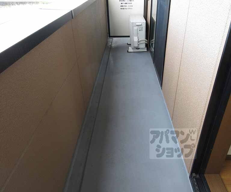 バルコニー　奥行きのあるバルコニーです