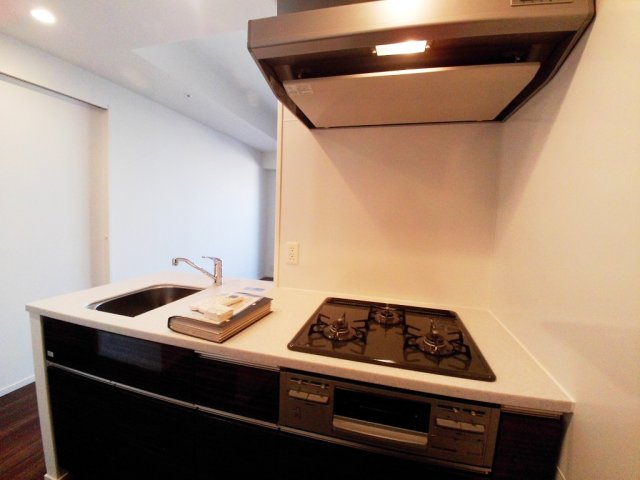 キッチン　３口ガスシステムキッチン【パークアクシス御茶ノ水】