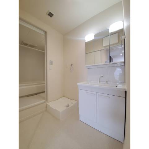 洗面設備　朝の支度はこちらで