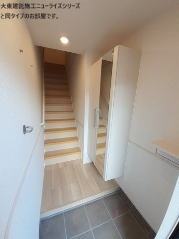 玄関　収納もある玄関です