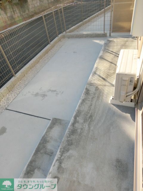 庭　専用テラス、広さがあります