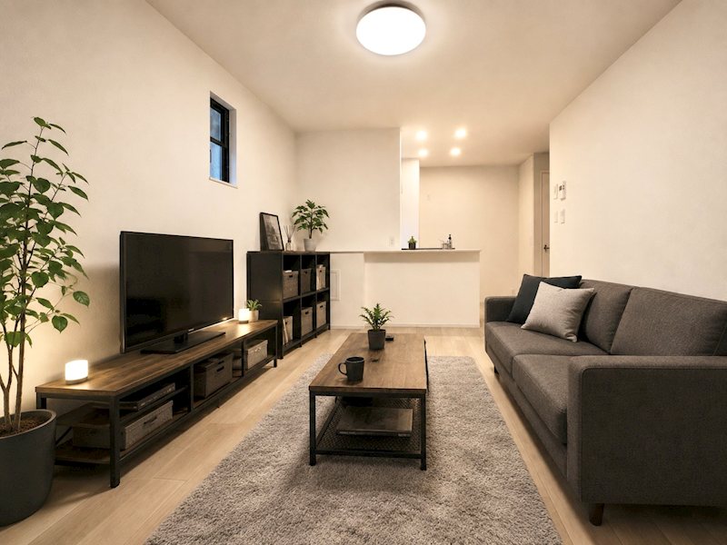 居室・リビング　家具・家電はイメージです