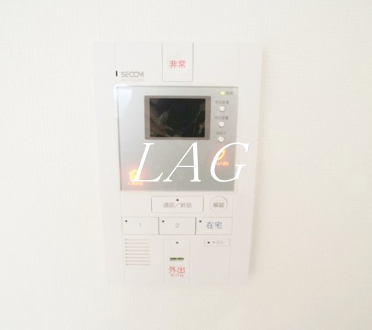 セキュリティ　モニター付きインターフォンです。