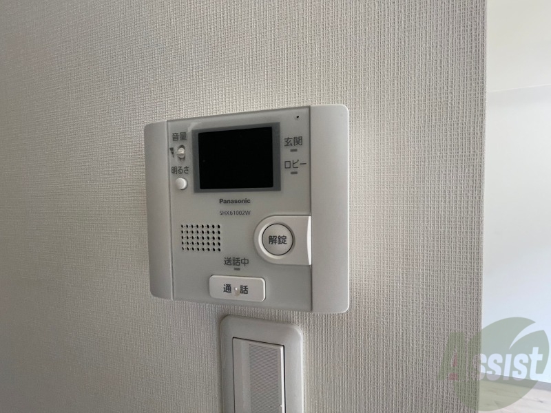 セキュリティ　インターホンで来客確認ができます。安心ですね。