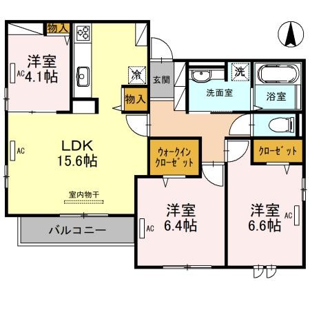 Clashist清水丘 Eastの間取り写真