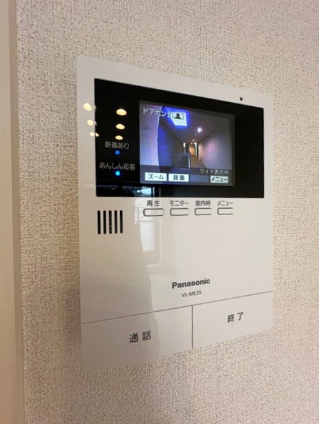 セキュリティ　防犯対策に有効なカメラ付きインターホン！録画機能が付いている