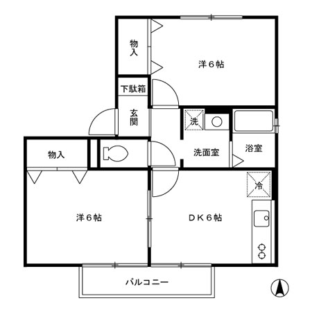 プルニエKの間取り写真