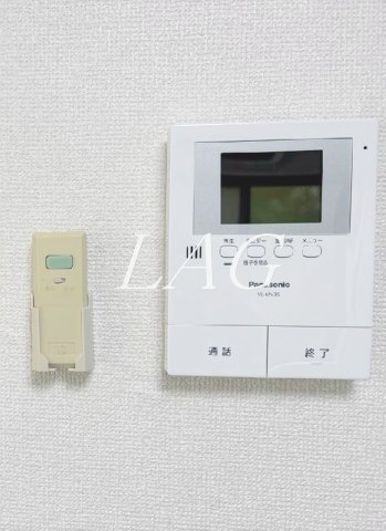 セキュリティ　モニター付きインターフォンです。