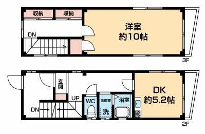 京成押上線 八広駅 徒歩2分 3階建 築25年の間取り写真