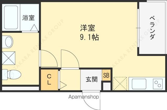阪神本線 香櫨園駅 徒歩6分 3階建 築8年の間取り写真