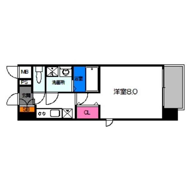 レジュールアッシュ都島の間取り写真
