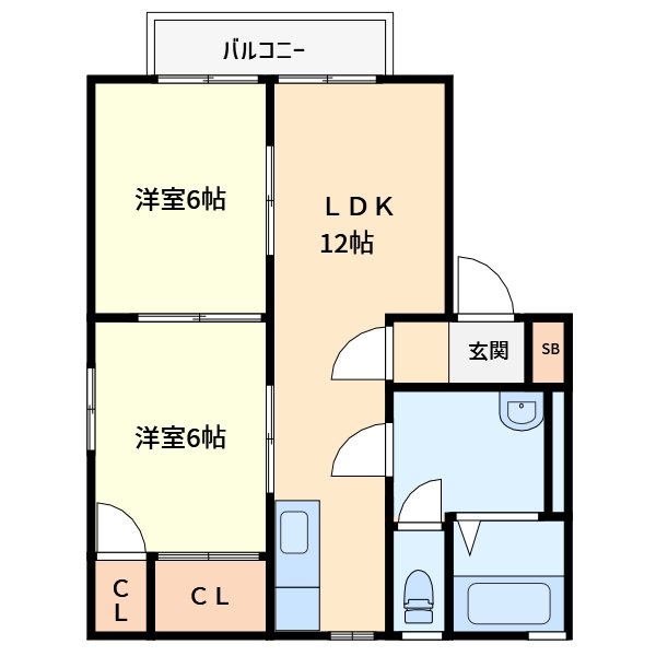 Prunyi heights Aの間取り写真