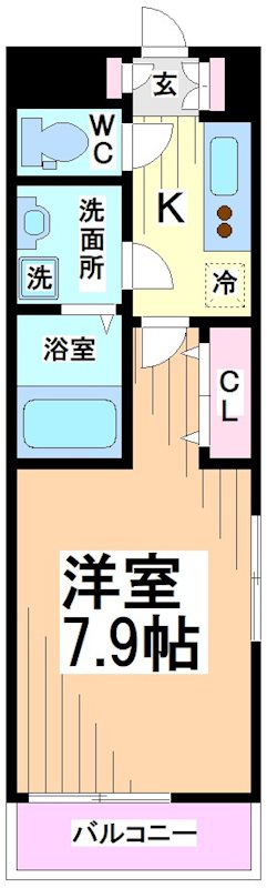 小田急線 登戸駅 徒歩6分 3階建 築8年の間取り写真
