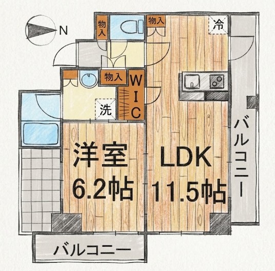 ＪＲ山手線 上野駅 徒歩9分 12階建 築15年の間取り写真