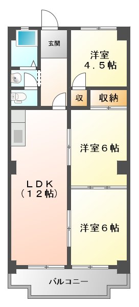 ロイヤルハイツ白子駅の間取り