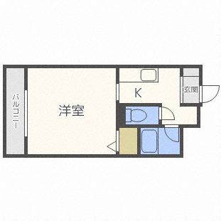 札幌市北区北十七条西のマンションの間取り