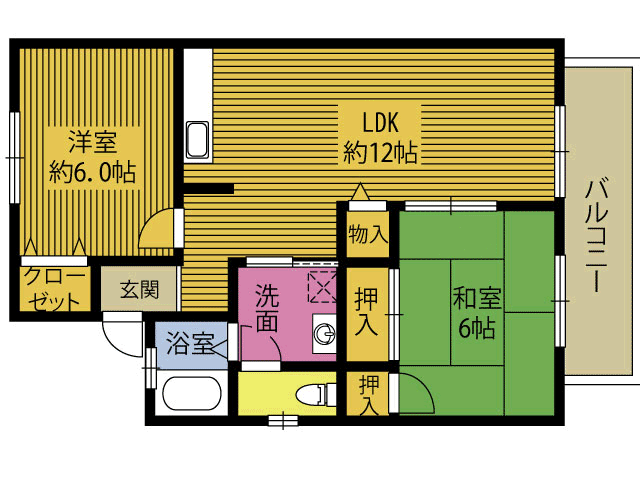 コンフォール新田Ｂの間取り