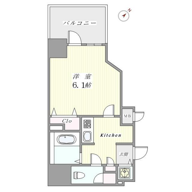 【千代田区九段南のマンションの間取り】