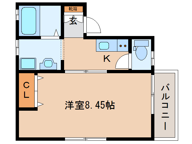 サンライズ尼ヶ辻P-1の間取り