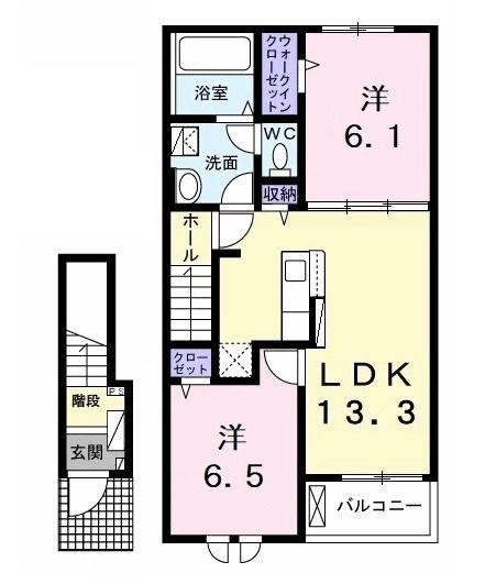 木更津市万石のアパートの間取り