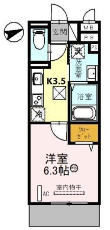 セジュール 大村の間取り