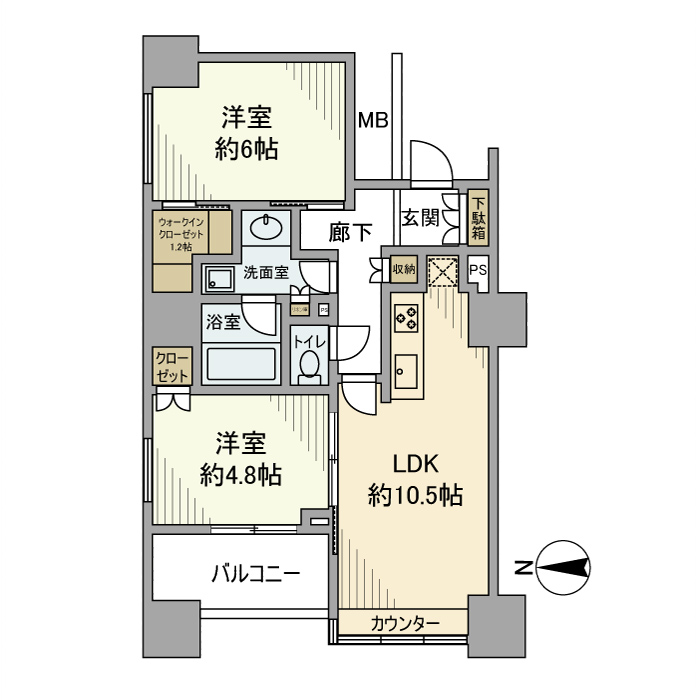 新宿山吹アインスタワーの間取り