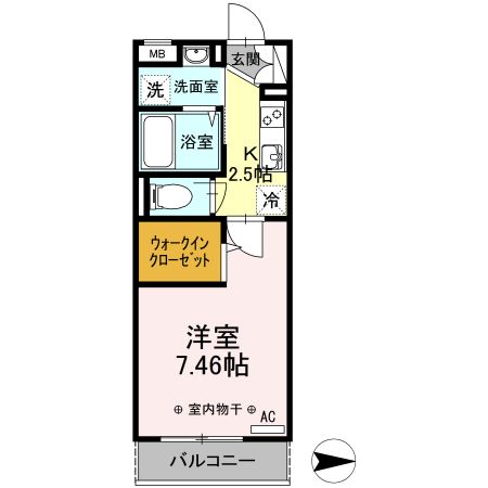 東京都足立区西加平１（アパート）の賃貸物件の間取り